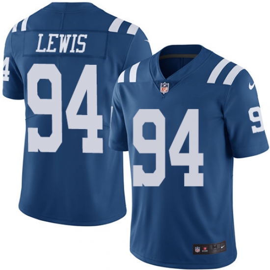 Nike Colts #94 Tyquan Lewis Royal Blue Mens Stitched NFL Limited Rush Jersey Nike Colts #94 Tyquan Lewis Royal Blue Mens Stitched NFL Limited Rush Jersey