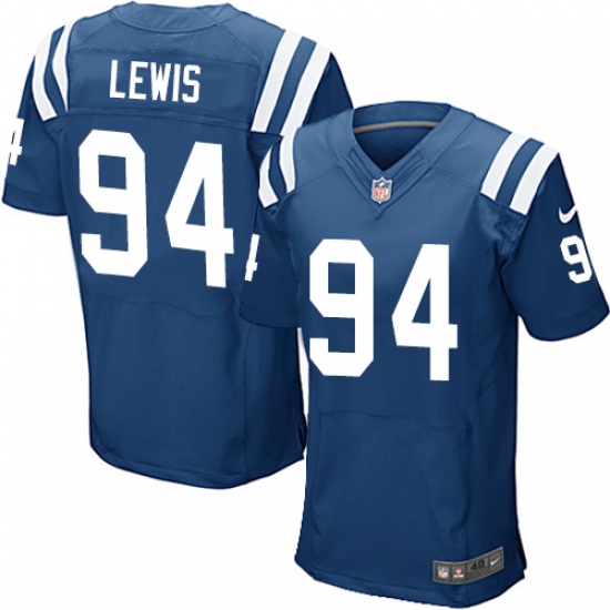 Nike Colts #94 Tyquan Lewis Royal Blue Team Color Mens Stitched NFL Elite Jersey Nike Colts #94 Tyquan Lewis Royal Blue Team Color Mens Stitched NFL Elite Jersey