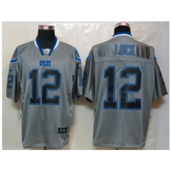 Nike Indianapolis Colts 12 Andrew Luck Grey Elite lights out NFL Jersey Nike Indianapolis Colts 12 Andrew Luck Grey Elite lights out NFL Jersey