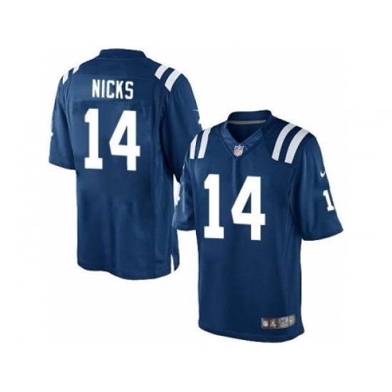 Nike Indianapolis Colts 14 Hakeem Nicks Blue Limited NFL Jersey Nike Indianapolis Colts 14 Hakeem Nicks Blue Limited NFL Jersey