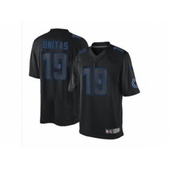 Nike Indianapolis Colts 19 Johnny Unitas black Limited Impact NFL Jersey Nike Indianapolis Colts 19 Johnny Unitas black Limited Impact NFL Jersey