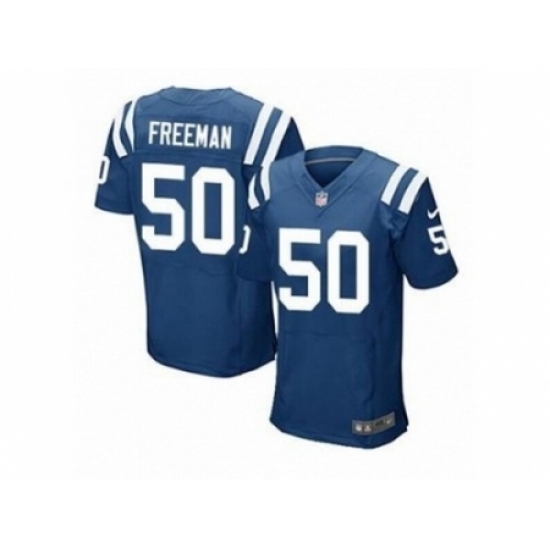 Nike Indianapolis Colts 50 Jerrell Freeman blue Elite NFL Jersey Nike Indianapolis Colts 50 Jerrell Freeman blue Elite NFL Jersey