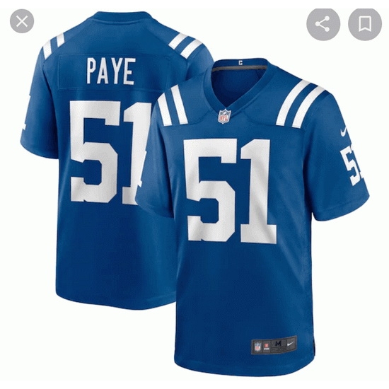 Nike Indianapolis Colts 51 Kwity Paye Royal Vapor Untouchable Limited Jersey Nike Indianapolis Colts 51 Kwity Paye Royal Vapor Untouchable Limited Jersey