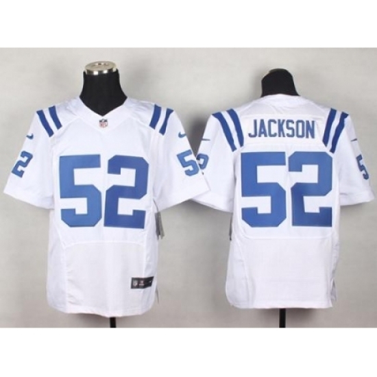Nike Indianapolis Colts 52 D’Qwell Jackson White Elite NFL Jersey Nike Indianapolis Colts 52 D’Qwell Jackson White Elite NFL Jersey