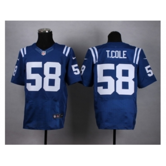Nike Indianapolis Colts 58 Trent Cole blue Elite NFL Jersey Nike Indianapolis Colts 58 Trent Cole blue Elite NFL Jersey