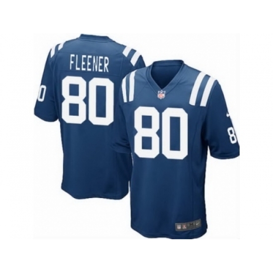 Nike Indianapolis Colts 80 Coby Fleener Blue Game NFL Jersey Nike Indianapolis Colts 80 Coby Fleener Blue Game NFL Jersey