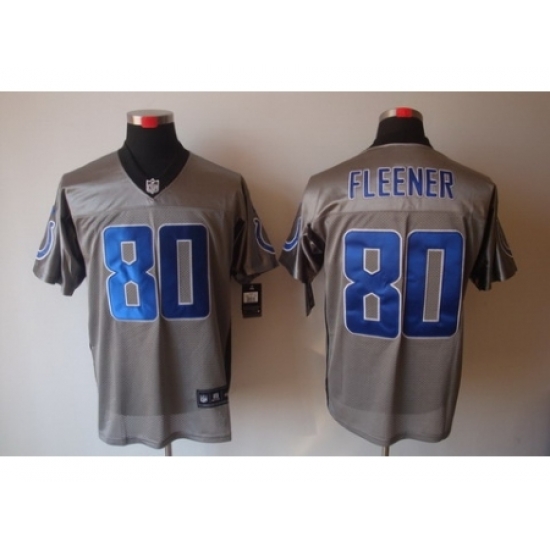 Nike Indianapolis Colts 80 Coby Fleener Grey Elite Shadow NFL Jersey Nike Indianapolis Colts 80 Coby Fleener Grey Elite Shadow NFL Jersey