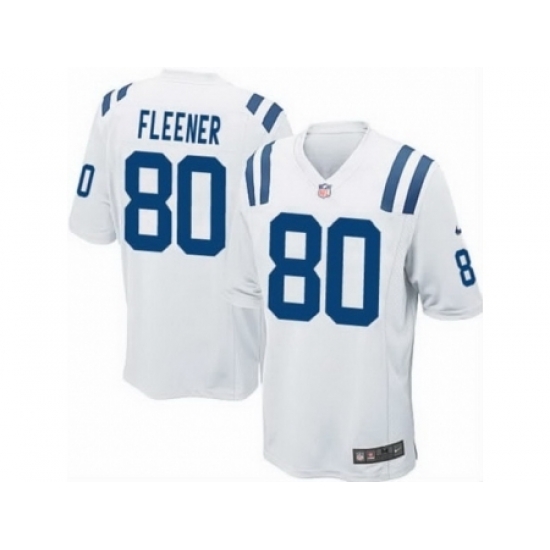 Nike Indianapolis Colts 80 Coby Fleener White Game NFL Jersey Nike Indianapolis Colts 80 Coby Fleener White Game NFL Jersey