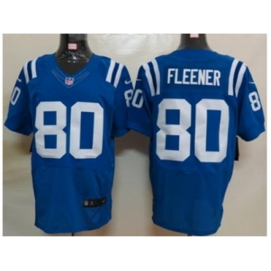 Nike Indianapolis Colts 80 Coby Fleener blue Elite NFL Jersey Nike Indianapolis Colts 80 Coby Fleener blue Elite NFL Jersey