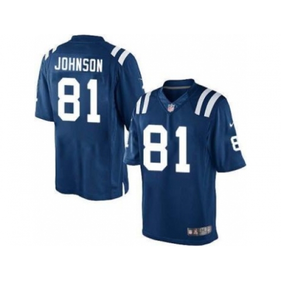Nike Indianapolis Colts 81 Andre Johnson Blue Game NFL Jersey Nike Indianapolis Colts 81 Andre Johnson Blue Game NFL Jersey