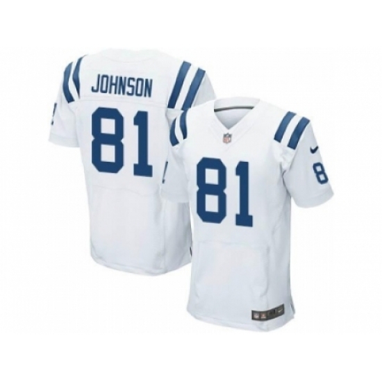 Nike Indianapolis Colts 81 Andre Johnson white Elite NFL Jersey Nike Indianapolis Colts 81 Andre Johnson white Elite NFL Jersey
