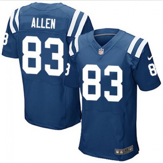Nike Indianapolis Colts #83 Dwayne Allen Royal Blue Team Color Mens Stitched NFL Elite Jersey Nike Indianapolis Colts #83 Dwayne Allen Royal Blue Team Color Mens Stitched NFL Elite Jersey
