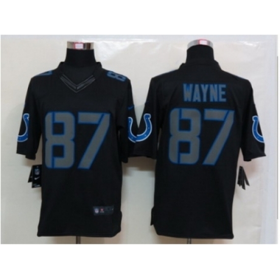 Nike Indianapolis Colts 87 Reggie Wayne Black Limited Impact NFL Jersey Nike Indianapolis Colts 87 Reggie Wayne Black Limited Impact NFL Jersey