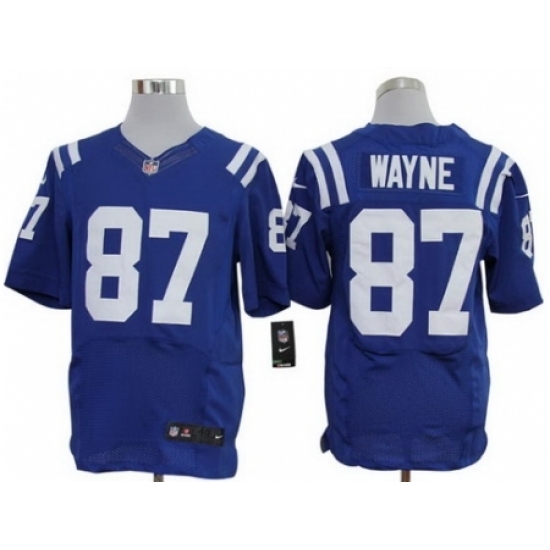 Nike Indianapolis Colts 87 Reggie Wayne Blue Elite NFL Jersey Nike Indianapolis Colts 87 Reggie Wayne Blue Elite NFL Jersey