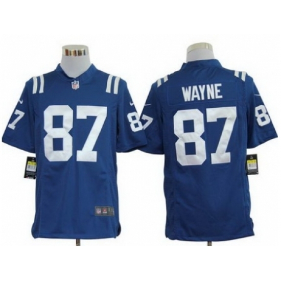Nike Indianapolis Colts 87 Reggie Wayne Blue Game NFL Jersey Nike Indianapolis Colts 87 Reggie Wayne Blue Game NFL Jersey