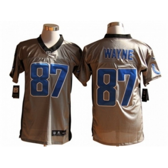 Nike Indianapolis Colts 87 Reggie Wayne Grey Elite Shadow NFL Jersey Nike Indianapolis Colts 87 Reggie Wayne Grey Elite Shadow NFL Jersey