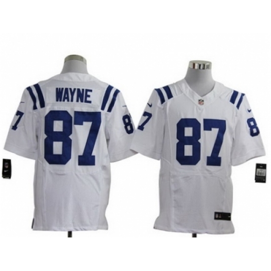Nike Indianapolis Colts 87 Reggie Wayne White Elite NFL Jersey Nike Indianapolis Colts 87 Reggie Wayne White Elite NFL Jersey