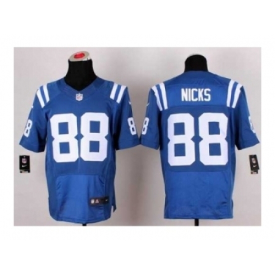 Nike Indianapolis Colts 88 Hakeem Nicks blue Elite Signed NFL Jersey Nike Indianapolis Colts 88 Hakeem Nicks blue Elite Signed NFL Jersey