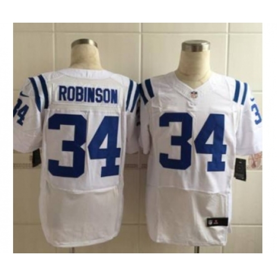 nike nfl jerseys indianapolis colts 34 robinson white[Elite][robinson]