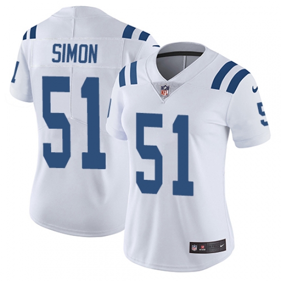 Nike Colts #51 John Simon White Womens Stitched NFL Vapor Untouchable Limited Jersey Nike Colts #51 John Simon White Womens Stitched NFL Vapor Untouchable Limited Jersey