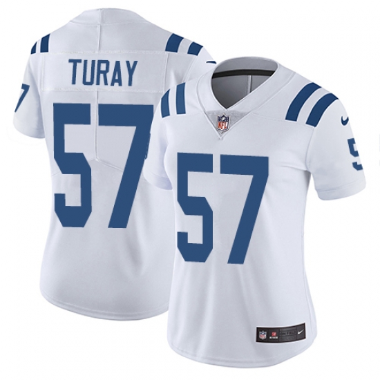 Nike Colts #57 Kemoko Turay White Womens Stitched NFL Vapor Untouchable Limited Jersey