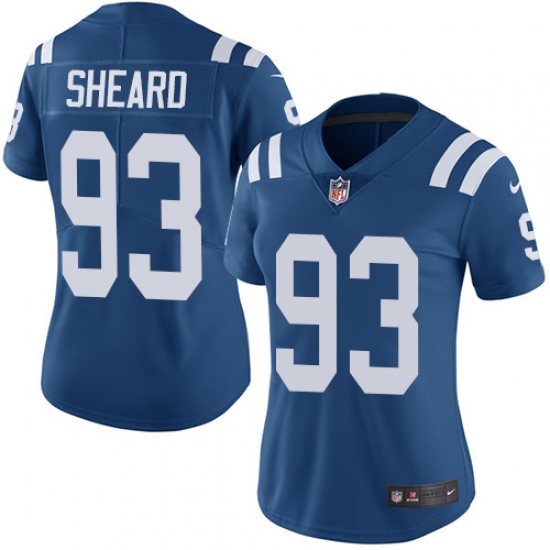 Nike Colts #93 Jabaal Sheard Royal Blue Team Color Womens Stitched NFL Vapor Untouchable Limited Jersey Nike Colts #93 Jabaal Sheard Royal Blue Team Color Womens Stitched NFL Vapor Untouchable Limited Jersey