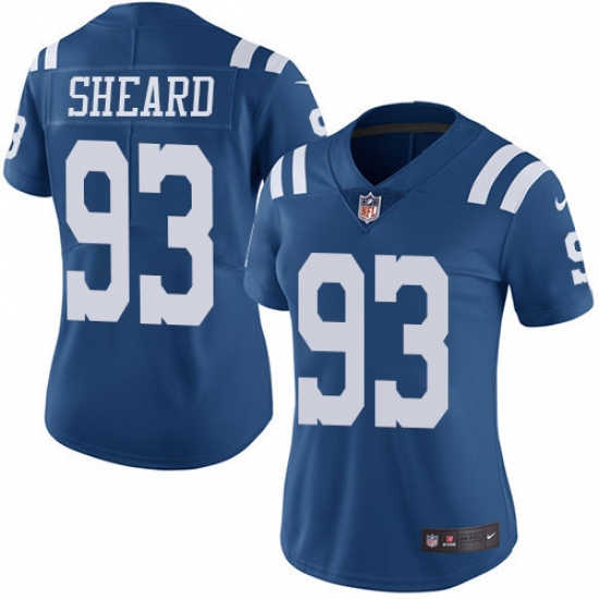 Nike Colts #93 Jabaal Sheard Royal Blue Womens Stitched NFL Limited Rush Jersey Nike Colts #93 Jabaal Sheard Royal Blue Womens Stitched NFL Limited Rush Jersey
