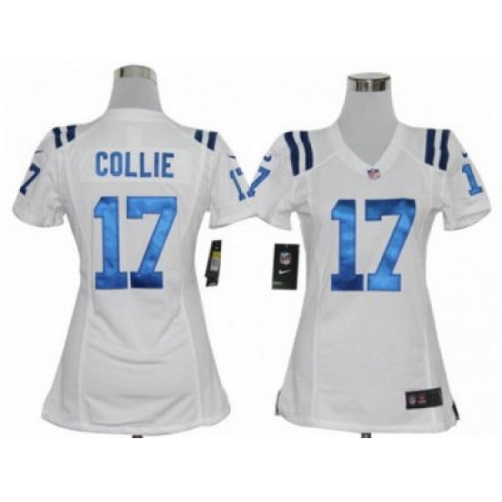 Nike Women nfl Indianapolis Colts #17 Austin Collie White jerseys