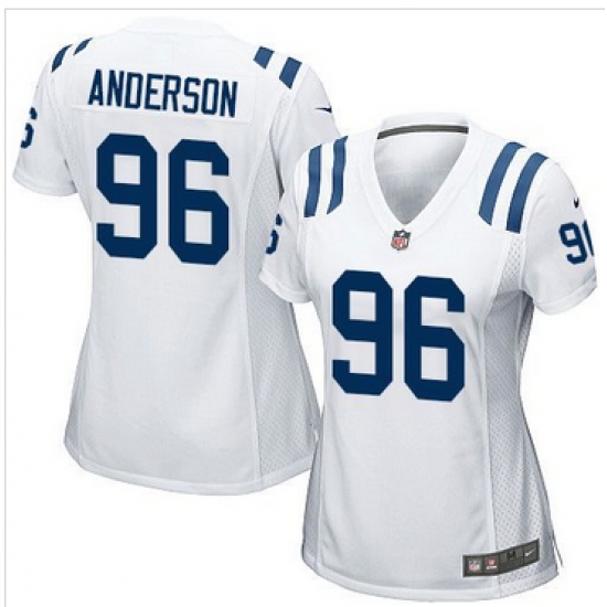 Women Nike Colts #96 Henry Anderson White Stitched NFL Elite Jersey Women Nike Colts #96 Henry Anderson White Stitched NFL Elite Jersey