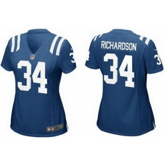 Women Nike Indianapolis Colts 34 Trent Richardson Blue NFL Jersey Women Nike Indianapolis Colts 34 Trent Richardson Blue NFL Jersey