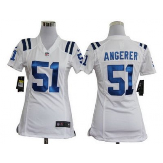 Women Nike Indianapolis Colts 51# Pat Angerer White Nike NFL Jerseys Women Nike Indianapolis Colts 51# Pat Angerer White Nike NFL Jerseys