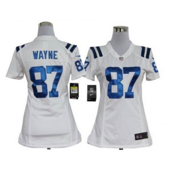 Women Nike Indianapolis Colts 87# Reggie Wayne White Jersey Women Nike Indianapolis Colts 87# Reggie Wayne White Jersey