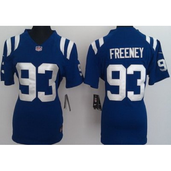 Women Nike Indianapolis Colts 93# Dwight Freeney Blue Nike NFL Jerseys Women Nike Indianapolis Colts 93# Dwight Freeney Blue Nike NFL Jerseys