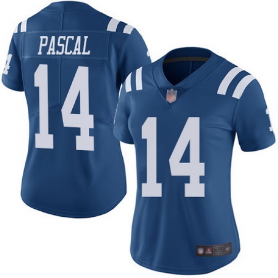 Women Zach Pascal Limited Jersey 14 Football Indianapolis Colts Royal Blue Rush Women Zach Pascal Limited Jersey 14 Football Indianapolis Colts Royal Blue Rush
