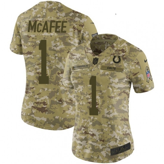 Womens Nike Indianapolis Colts 1 Pat McAfee Limited Camo 2018 Salute to Service NFL Jersey Womens Nike Indianapolis Colts 1 Pat McAfee Limited Camo 2018 Salute to Service NFL Jersey