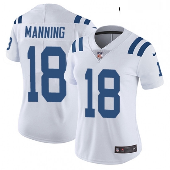 Womens Nike Indianapolis Colts 18 Peyton Manning White Vapor Untouchable Limited Player NFL Jersey Womens Nike Indianapolis Colts 18 Peyton Manning White Vapor Untouchable Limited Player NFL Jersey