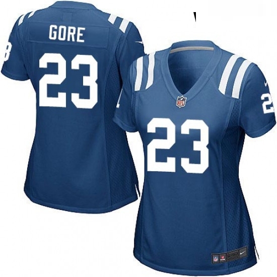 Womens Nike Indianapolis Colts 23 Frank Gore Game Royal Blue Team Color NFL Jersey Womens Nike Indianapolis Colts 23 Frank Gore Game Royal Blue Team Color NFL Jersey