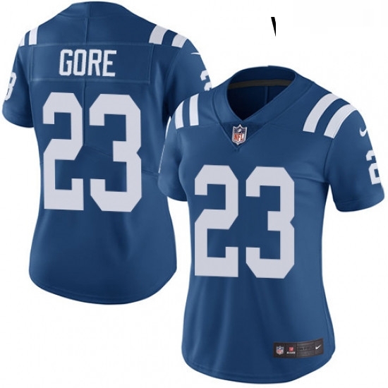 Womens Nike Indianapolis Colts 23 Frank Gore Royal Blue Team Color Vapor Untouchable Limited Player NFL Jersey Womens Nike Indianapolis Colts 23 Frank Gore Royal Blue Team Color Vapor Untouchable Limited Player NFL Jersey