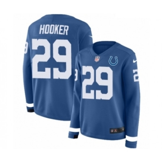 Womens Nike Indianapolis Colts 29 Malik Hooker Limited Blue Therma Long Sleeve NFL Jersey Womens Nike Indianapolis Colts 29 Malik Hooker Limited Blue Therma Long Sleeve NFL Jersey