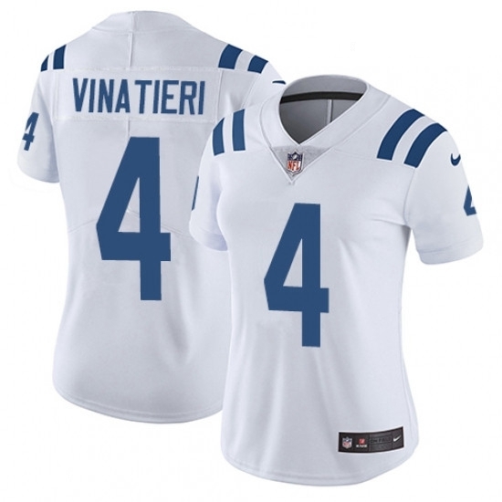 Womens Nike Indianapolis Colts 4 Adam Vinatieri Elite White NFL Jersey Womens Nike Indianapolis Colts 4 Adam Vinatieri Elite White NFL Jersey