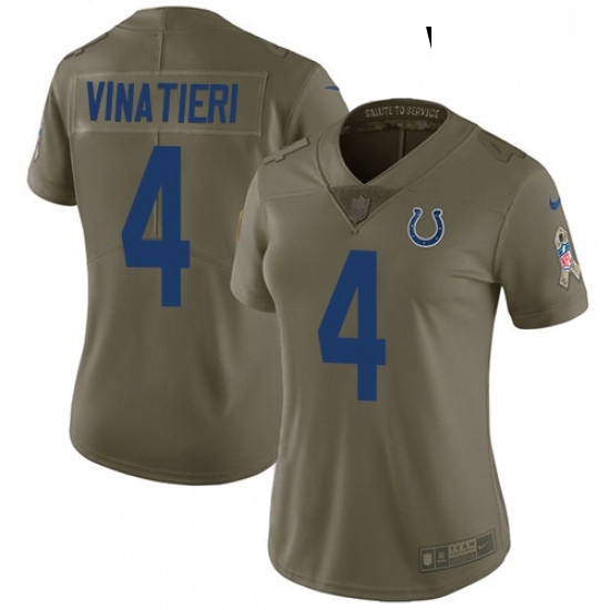 Womens Nike Indianapolis Colts 4 Adam Vinatieri Limited Olive 2017 Salute to Service NFL Jersey Womens Nike Indianapolis Colts 4 Adam Vinatieri Limited Olive 2017 Salute to Service NFL Jersey