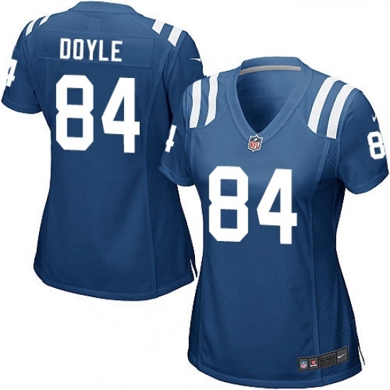 Womens Nike Indianapolis Colts 84 Jack Doyle Game Royal Blue Team Color NFL Jersey Womens Nike Indianapolis Colts 84 Jack Doyle Game Royal Blue Team Color NFL Jersey