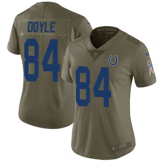 Womens Nike Indianapolis Colts 84 Jack Doyle Limited Olive 2017 Salute to Service NFL Jersey Womens Nike Indianapolis Colts 84 Jack Doyle Limited Olive 2017 Salute to Service NFL Jersey