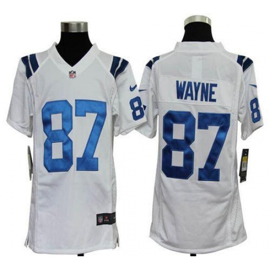 Nike Colts #87 Reggie Wayne White Youth Stitched NFL Elite Jersey Nike Colts #87 Reggie Wayne White Youth Stitched NFL Elite Jersey