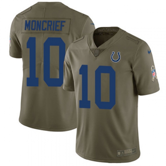 Youth Nike Colts #10 Donte Moncrief Olive Stitched NFL Limited 2017 Salute to Service Jersey Youth Nike Colts #10 Donte Moncrief Olive Stitched NFL Limited 2017 Salute to Service Jersey