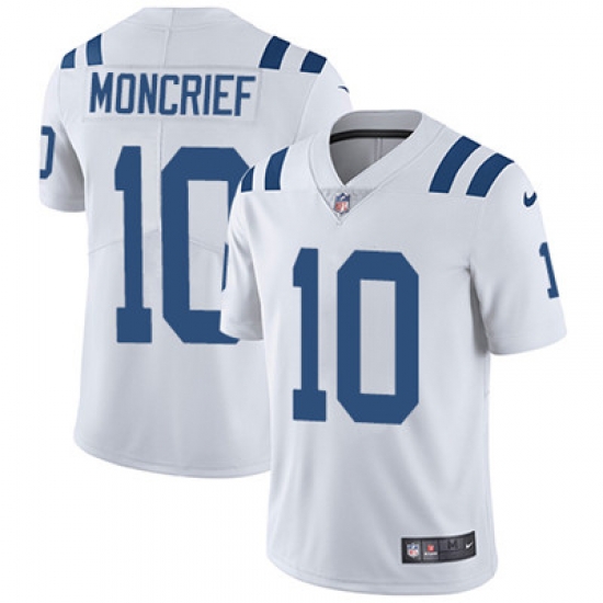 Youth Nike Colts #10 Donte Moncrief White Stitched NFL Vapor Untouchable Limited Jersey Youth Nike Colts #10 Donte Moncrief White Stitched NFL Vapor Untouchable Limited Jersey