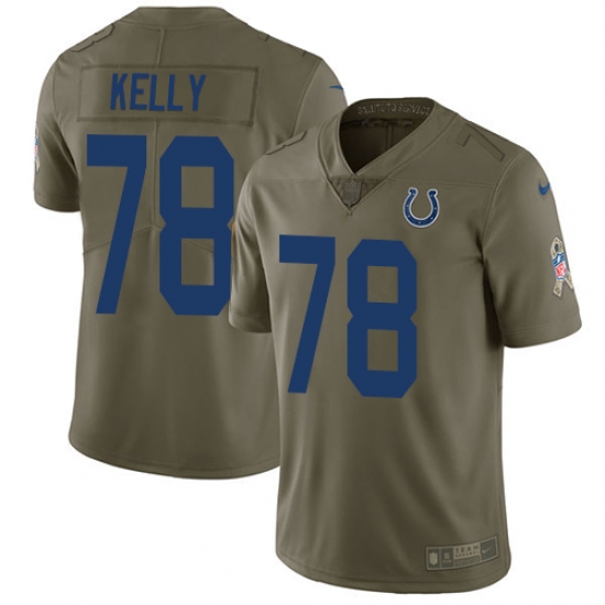 Youth Nike Colts #78 Ryan Kelly Olive Stitched NFL Limited 2017 Salute to Service Jersey Youth Nike Colts #78 Ryan Kelly Olive Stitched NFL Limited 2017 Salute to Service Jersey