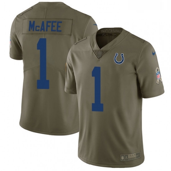 Youth Nike Indianapolis Colts 1 Pat McAfee Limited Olive 2017 Salute to Service NFL Jersey Youth Nike Indianapolis Colts 1 Pat McAfee Limited Olive 2017 Salute to Service NFL Jersey