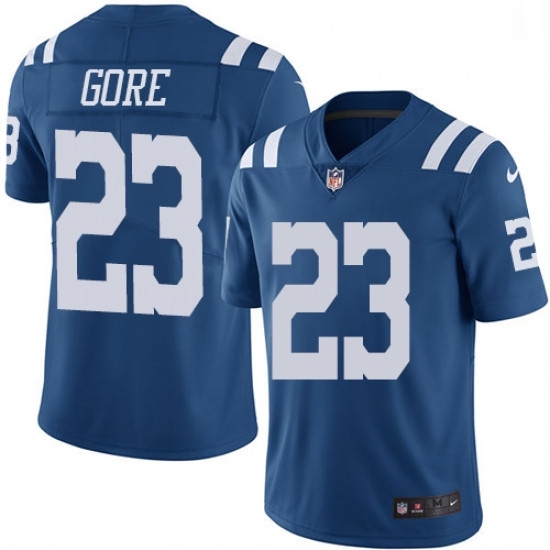 Youth Nike Indianapolis Colts 23 Frank Gore Limited Royal Blue Rush Vapor Untouchable NFL Jersey Youth Nike Indianapolis Colts 23 Frank Gore Limited Royal Blue Rush Vapor Untouchable NFL Jersey