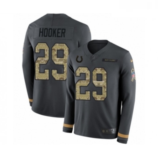 Youth Nike Indianapolis Colts 29 Malik Hooker Limited Black Salute to Service Therma Long Sleeve NFL Jersey Youth Nike Indianapolis Colts 29 Malik Hooker Limited Black Salute to Service Therma Long Sleeve NFL Jersey